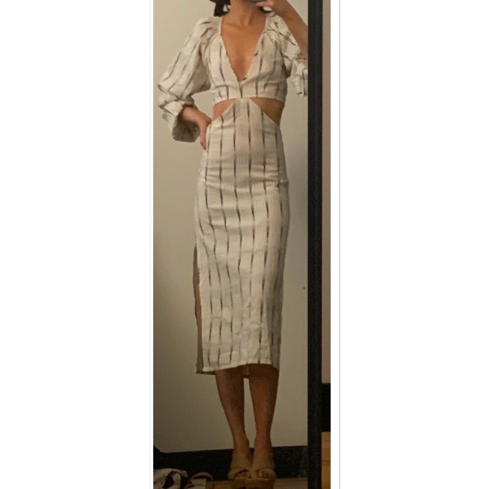 Jen’s Pirate Booty Ikat Sacred Sands Dress (Color: Ikat Sand, Size: XS)